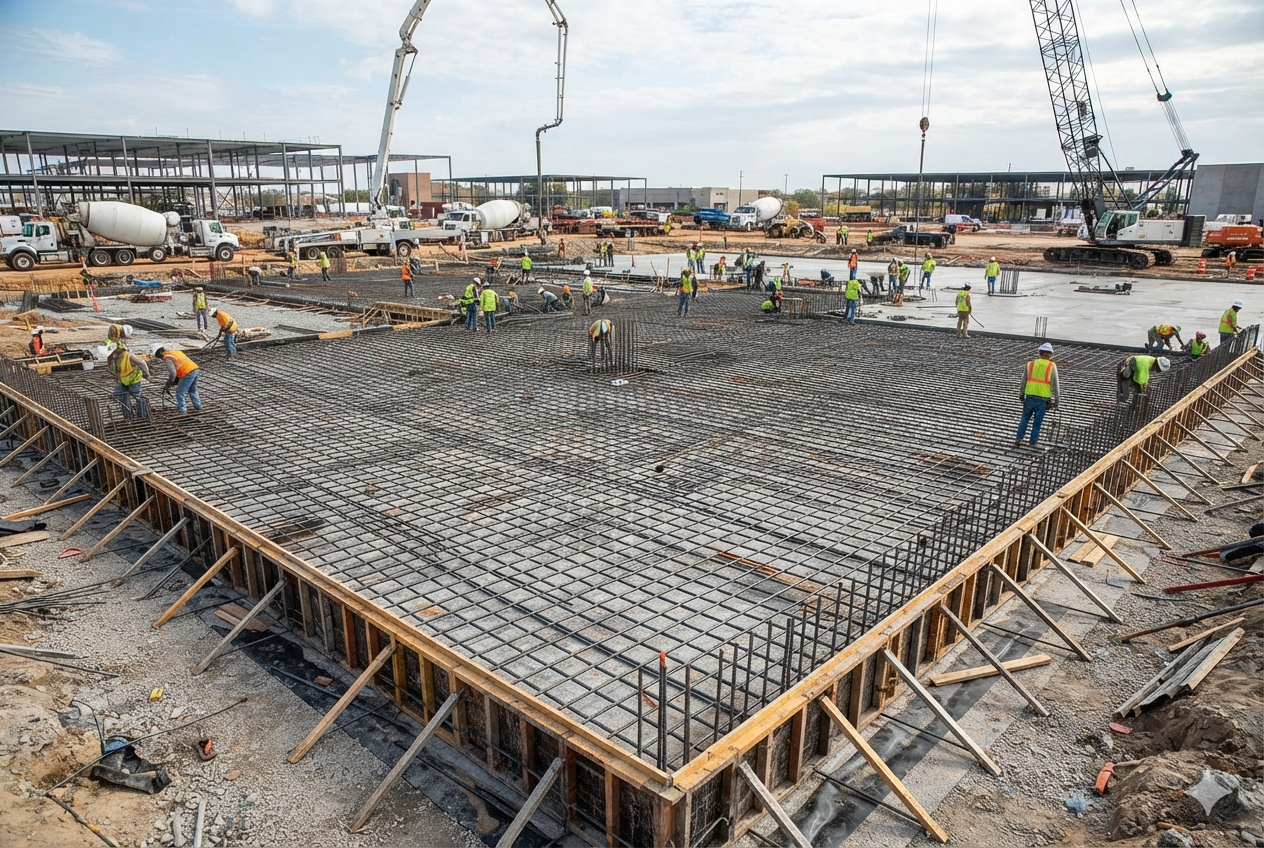 Commercial Slab Estimation — CSI Division 03 construction takeoff sample