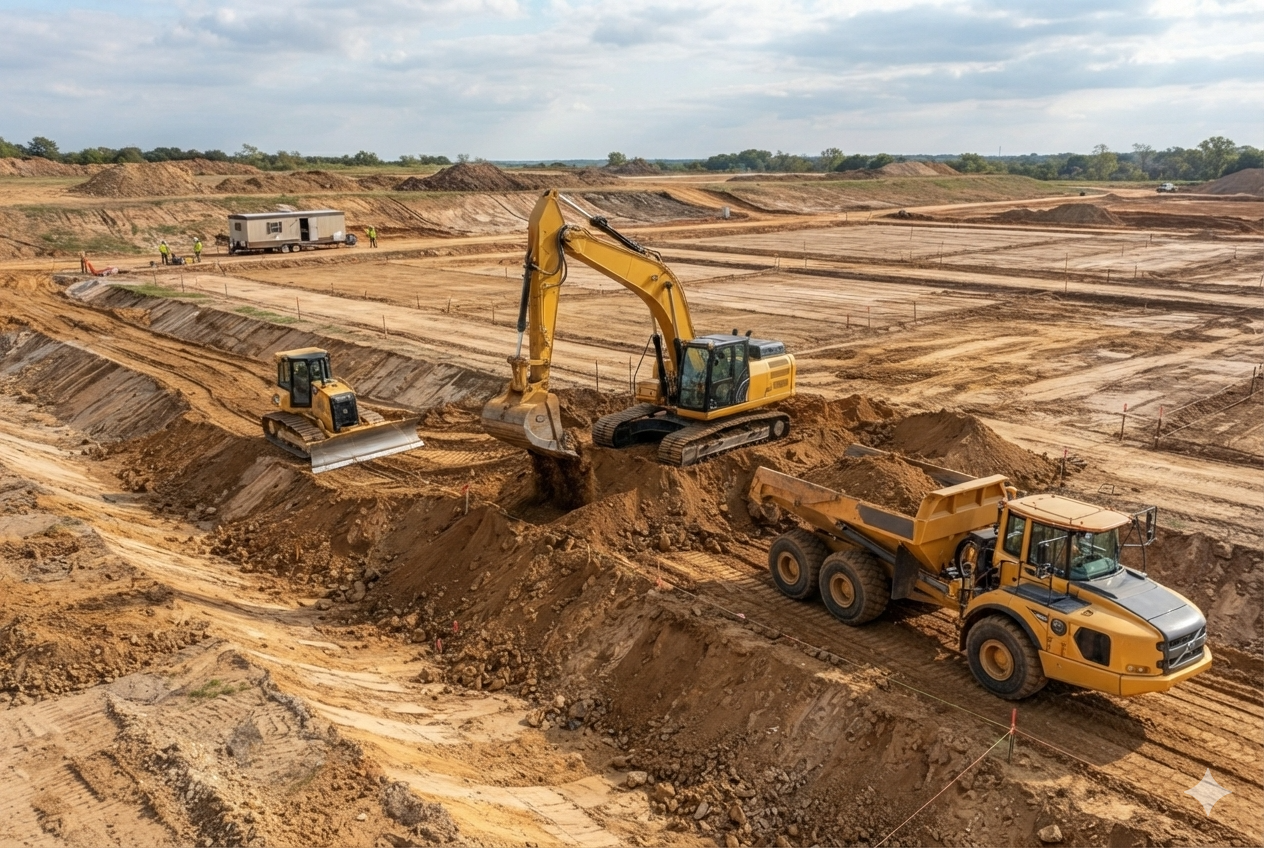 Earthwork Volumetric — CSI Division 31 construction takeoff sample