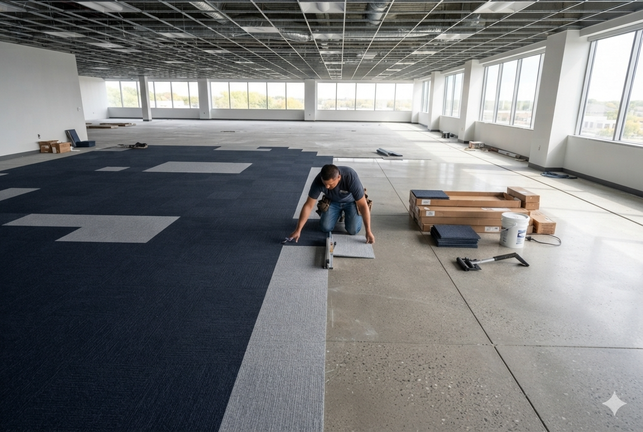Flooring Takeoff — CSI Division 09 construction takeoff sample